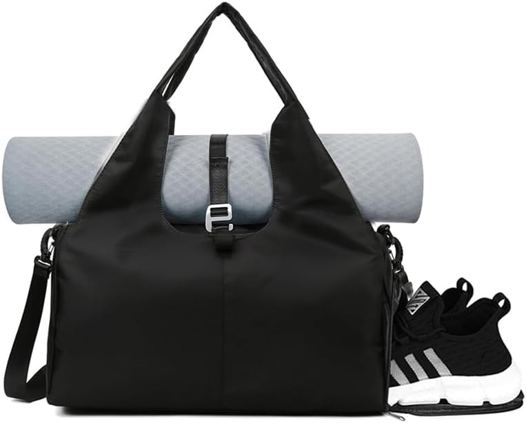 Fullishment Yoga Gym Bag -Large Capacity Gym Bag with Yoga Mat Holder Water Resistant Workout Bag for Travel Workout Daily - Image 1